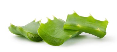 Aloe yaprakları dilimlenmiş