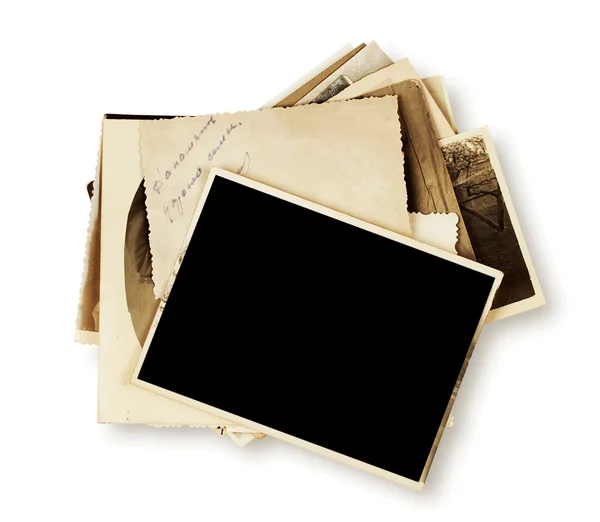 Stack of old photographs — Stock Photo, Image