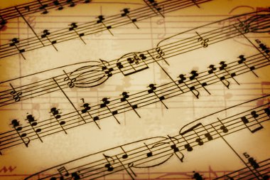 arka plan ile müzik notlar