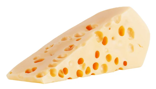 Triangular piece of cheese — Stock Photo, Image