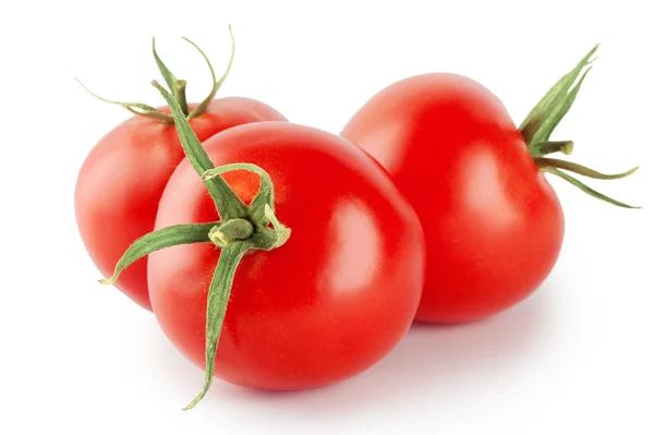 Three ripe red tomatoes — Stock Photo, Image