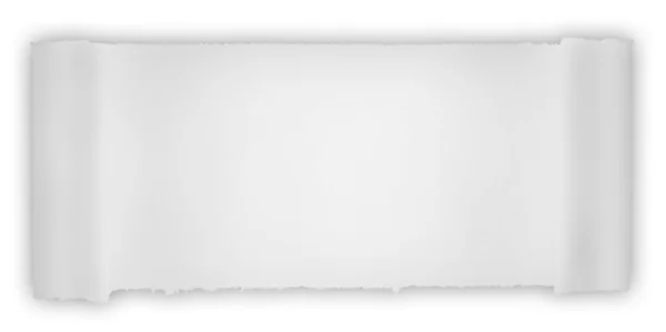 White sheet of paper with curled edges — Stock Photo, Image