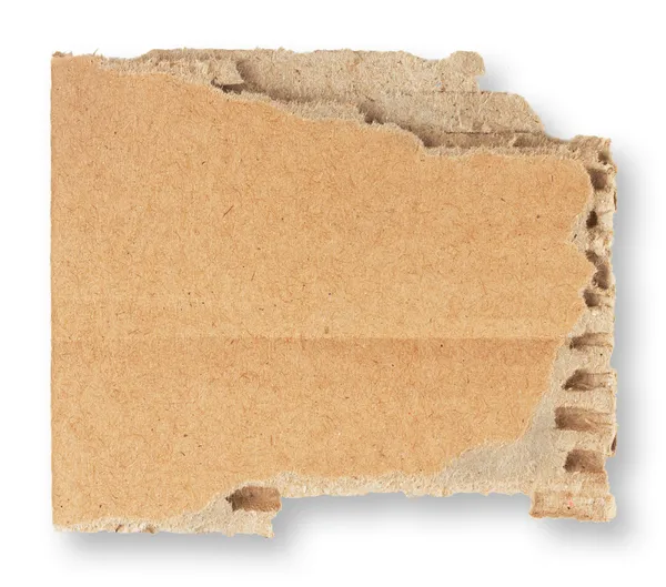 Torn piece of cardboard — Stock Photo, Image