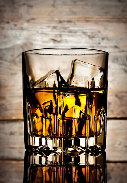 Glass of mellow whiskey — Stock Photo, Image