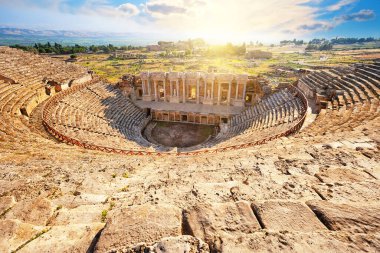 Antik Hierapolis şehrinde amfitiyatro