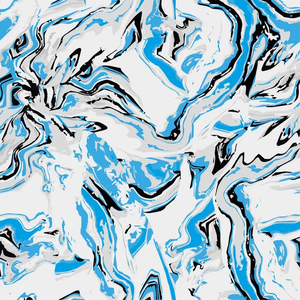 Abstracción vectorial en estilo fluido textura en tonos azules claros. — Vector de stock