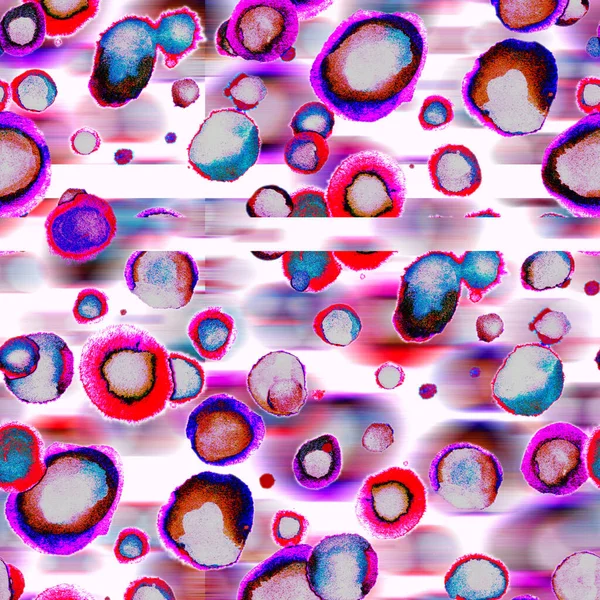 Модні неонові кольорові плями з розмитим баченням та ефектом глюка . — стокове фото