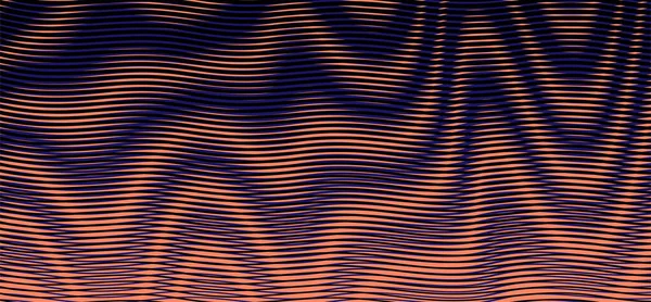 Wellengestreifter abstrakter Hintergrund mit optischer Täuschung. — Stockvektor