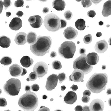 Uçan suluboya mürekkep lekeleri ve beyaz noktalarla kusursuz desen. 