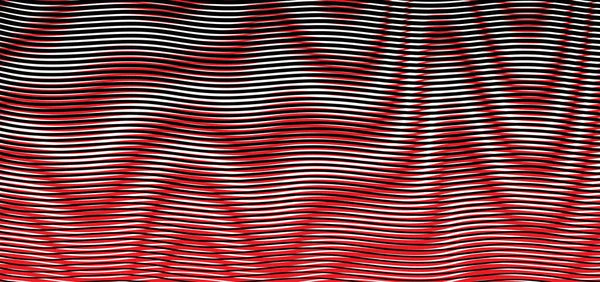 Wellig Gestreifte Linear Abstrakte Banner Hintergrund Mit Moir Optische Täuschung — Stockvektor