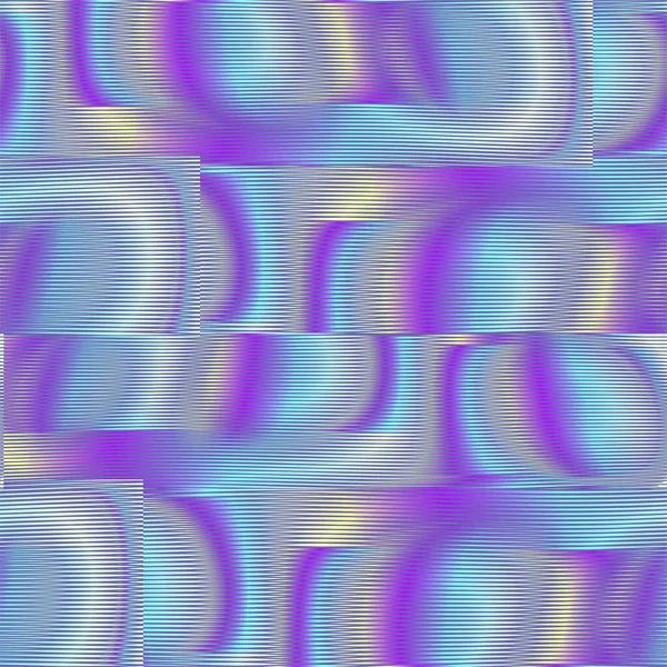 Geo linjära sömlösa mönster med rutnät fukta abstrakta former. — Stock vektor