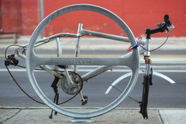 Yeni stil new York'ta Bisiklet rack