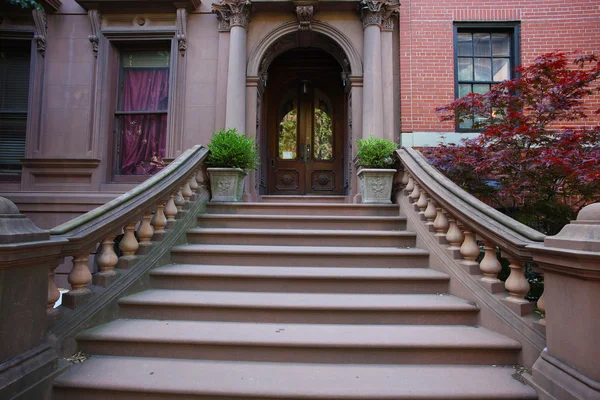 Brownstone Brooklyn Stock Photo