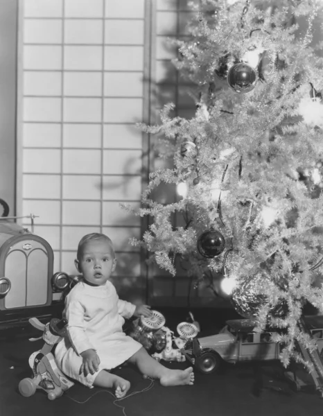 Erstes Weihnachtsfest — Stockfoto