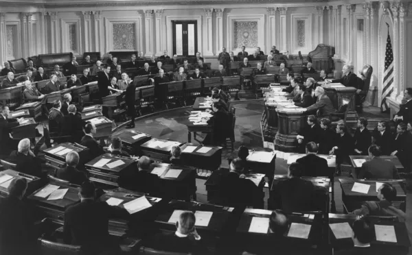 Audiência do Congresso em sessão — Fotografia de Stock