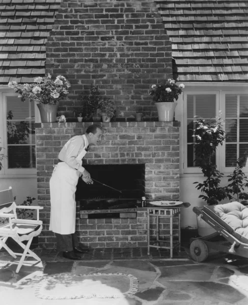 Cozinhar ao ar livre — Fotografia de Stock