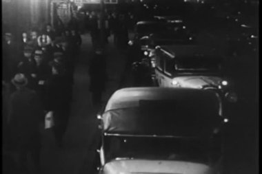 1930'larda New york city street, astar kabinleri