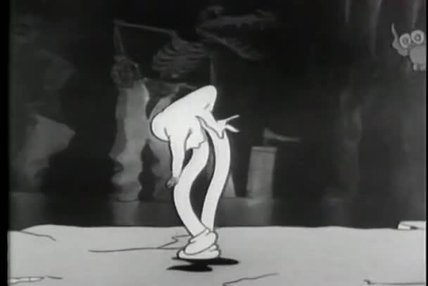 Karikatur eines Breakdance-Gespenstes