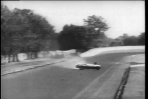 Choque de coche durante Indy 500, Indianapolis Motor Speedway — Vídeo de stock