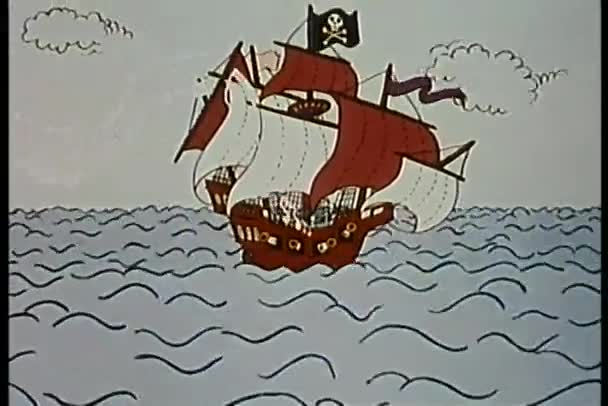 Pirate Ship Hit By Lightning Then Sinking