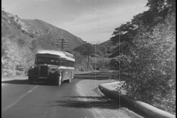 Montaje de transporte de los años 40 — Vídeo de stock