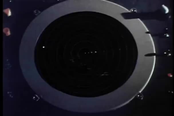 Close-up van lucht verkeer radarscherm — Stockvideo