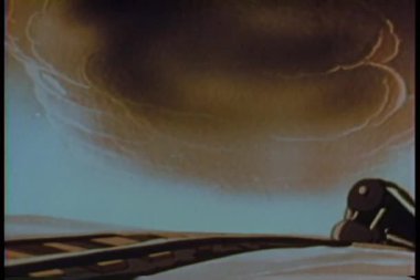 tren yolu hız treninin karikatür