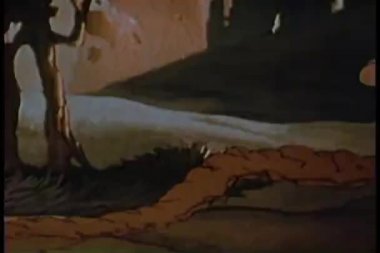 gopher yeraltında burrowing bir çizgi film