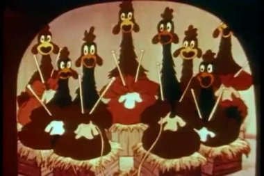 karikatür kalktıktan ve yumurta bırakarak korkak tavuk