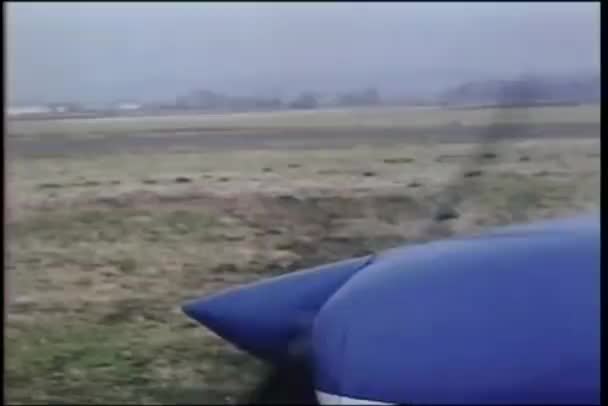 Repülőgép légcsavar spinning — Stock videók