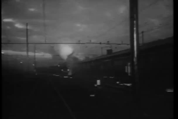 蒸汽引擎在移动 — 图库视频影像