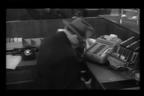 Bank Robber Trying To Open Stuck Drawer Stock Video C Everett225