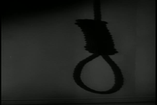 Płukanie hangman's noose — Wideo stockowe
