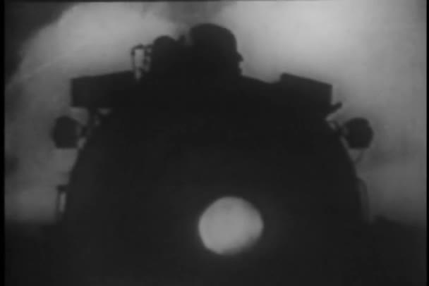 Front of locomotive — Stock Video