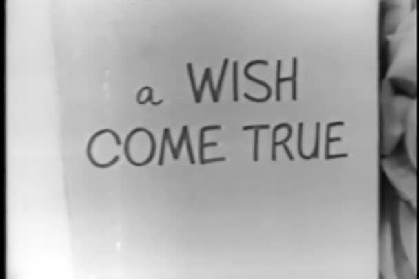 Text in book - a wish come true — Stock Video