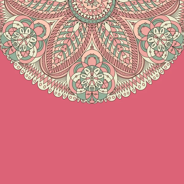 Beautiful color pink lace — Stock Vector