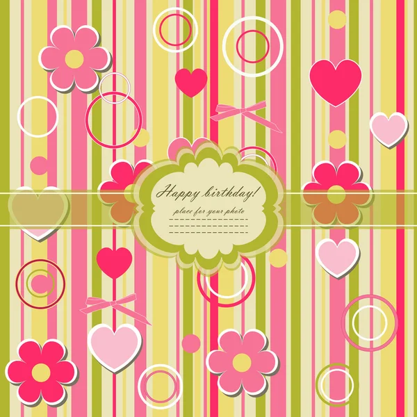 Beautiful pink floral season seamless vector — Stock Vector