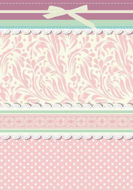 Vintage background for invitation card vector