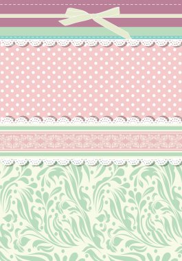 Vintage background for invitation card vector