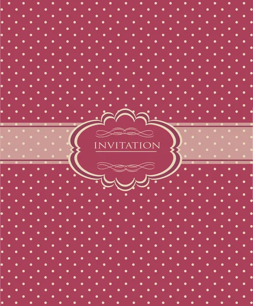 Vintage background for invitation card vector — Stockvector