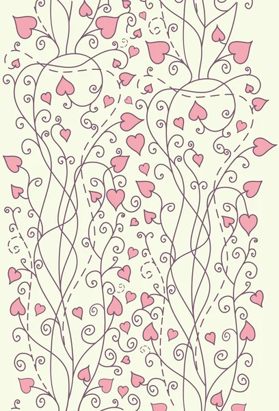 Fond rose pour le vecteur de carte de Saint Valentin — Image vectorielle