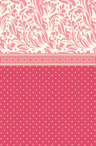 Vintage background for invitation card vector — Stok Vektör