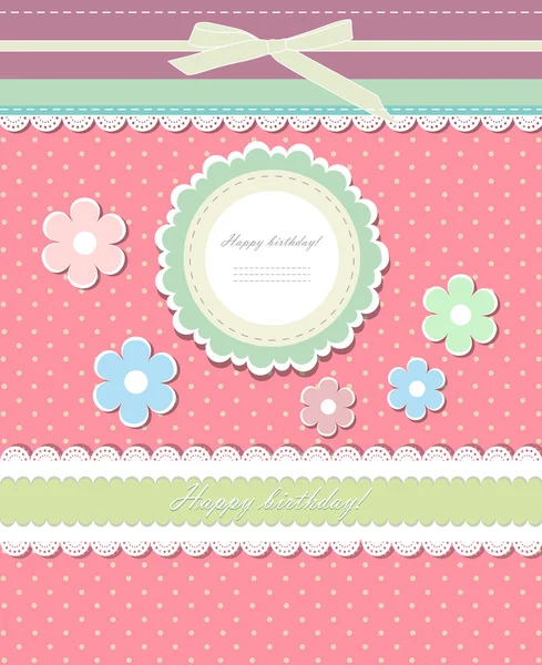 Vintage background for invitation card vector — Stockvector