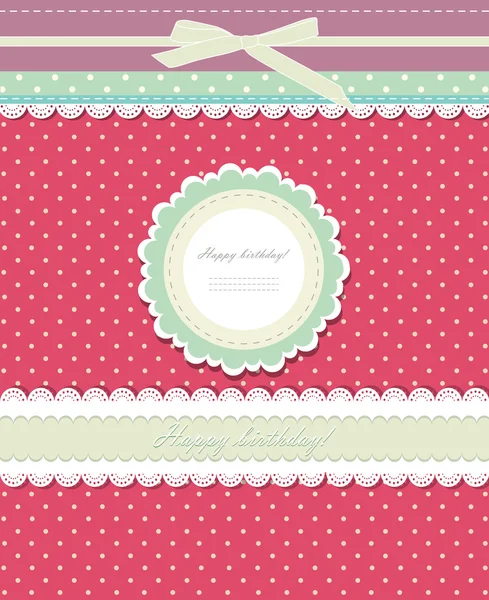 Vintage background for invitation card vector — Stock Vector