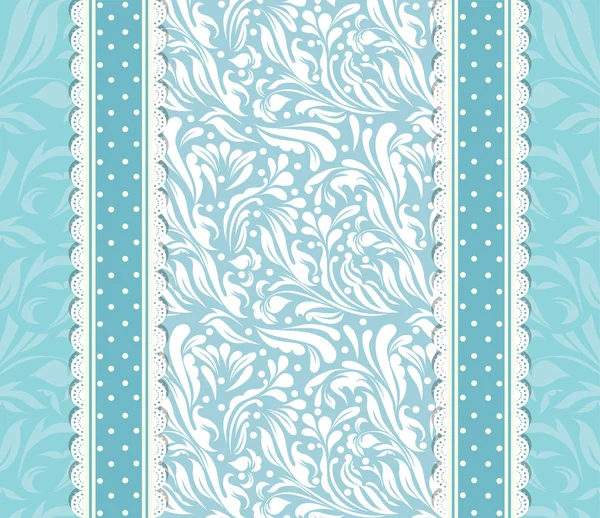 Retro floral wenskaart vector — Stockvector