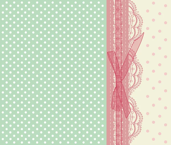 Vintage rosa tarjeta de boda vector — Vector de stock