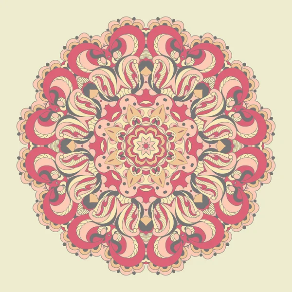 Красивый розовый вектор кружева арабеска — стоковый вектор