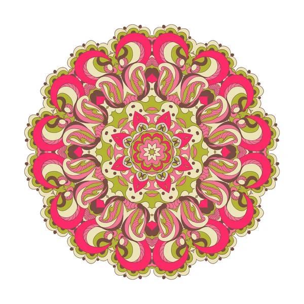 Hermoso rosa arabesco patrón de encaje vector de fondo — Archivo Imágenes Vectoriales