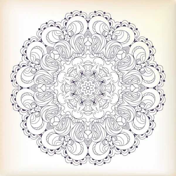 Beautiful arabesque lace pattern background vector — Stock Vector