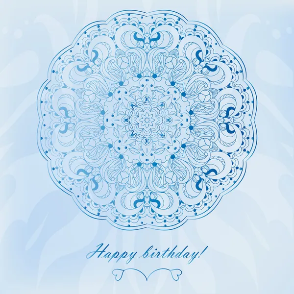 Beautiful arabesque lace pattern background vector — Stock Vector